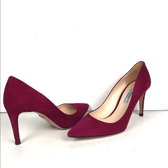 PRADA Suede Classic Pumps